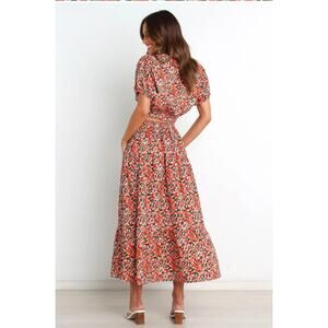 MVN The Label Women's Floral Elastic Tiered Pull On Skirt Size US 6